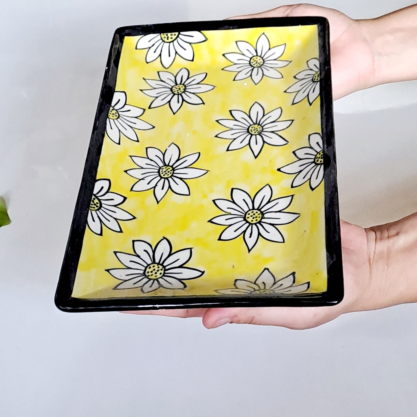 CERAMIC YELLOW PLATTER
