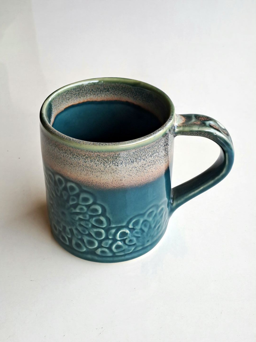GREEN COLOR CERAMIC MUG/CUP(SET OF 2)