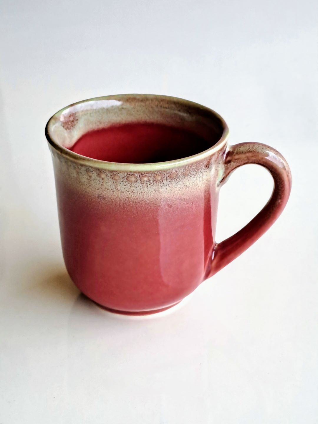 RED COLOR CERAMIC MUG/CUP (SET OF 2)