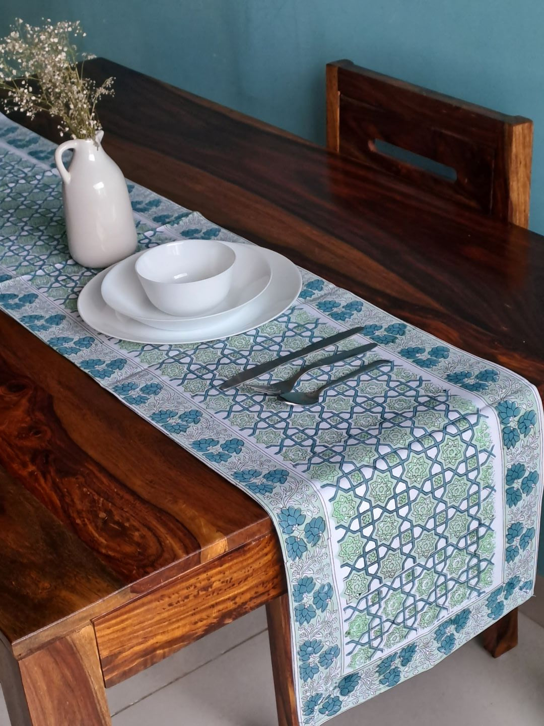 HANDBLOCK PRINT TABLE RUNNER