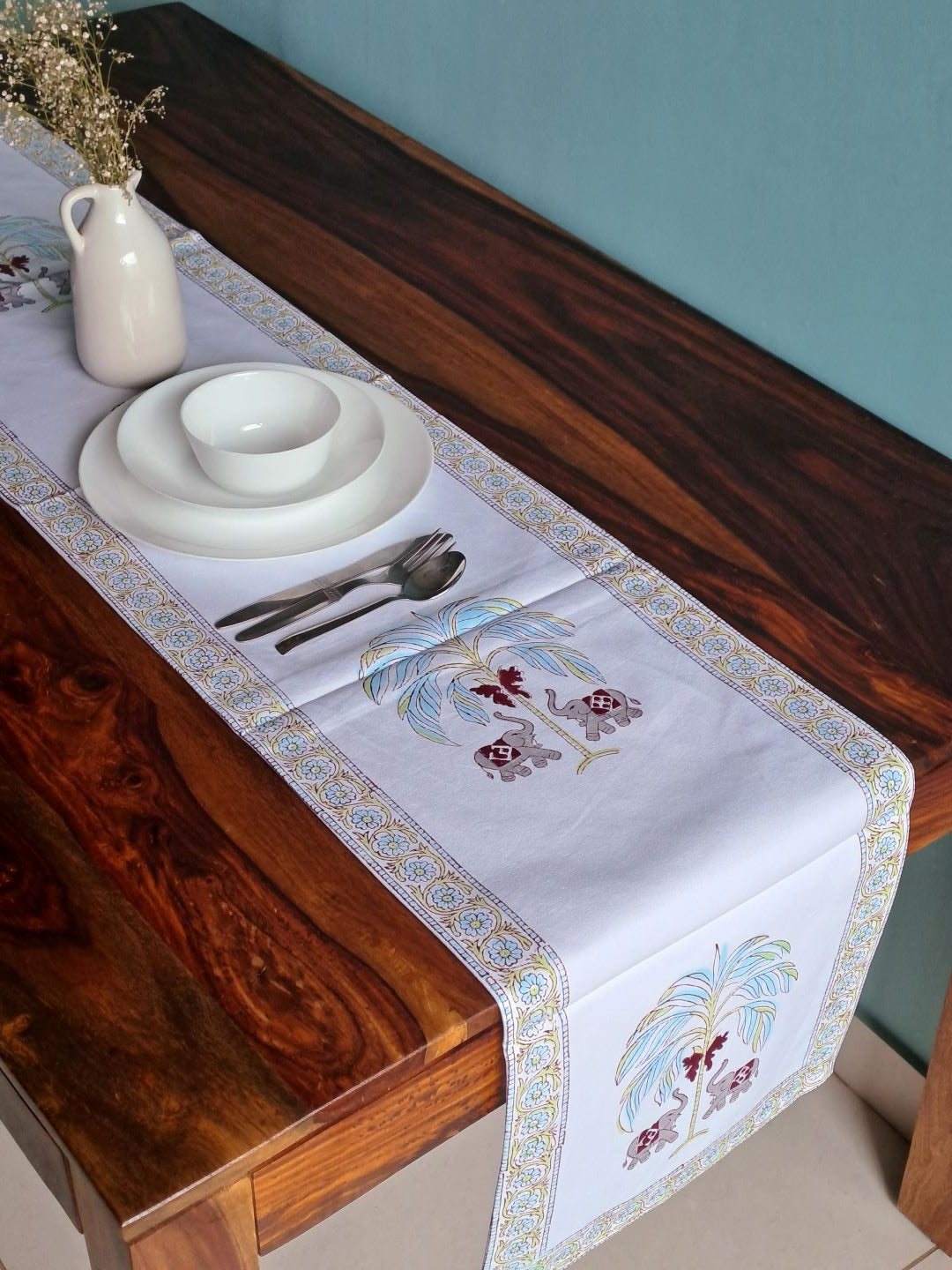 HANDBLOCK PRINT TABLE RUNNER