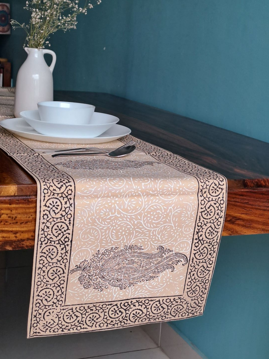 HANDBLOCK PRINT TABLE RUNNER