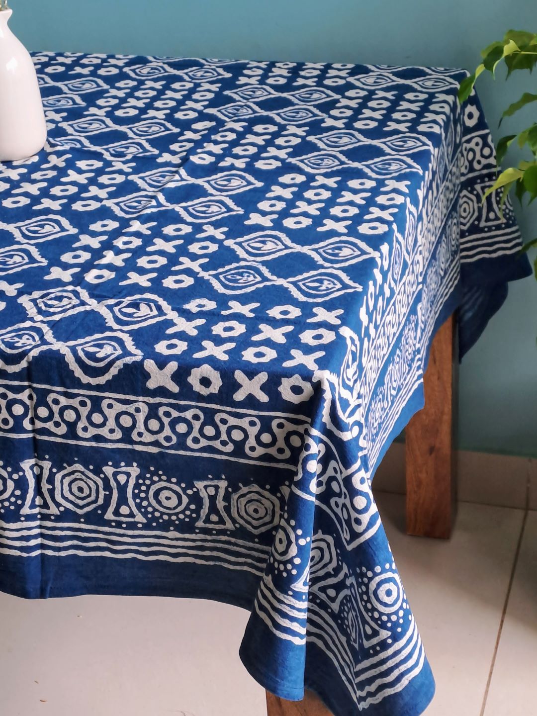 6 SEATER HAND BLOCK PRINT TABLE CLOTH