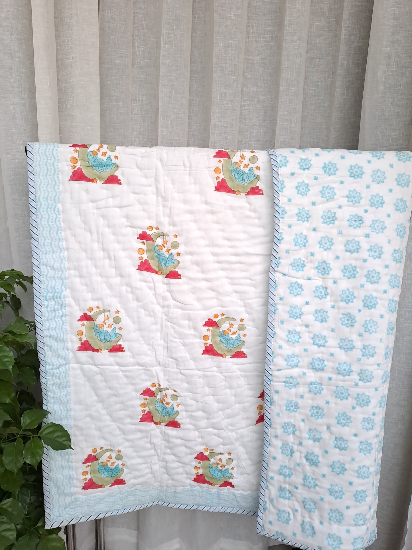 PREMIUM QUALITY HAND BLOCK PRINT BABY QUILT
