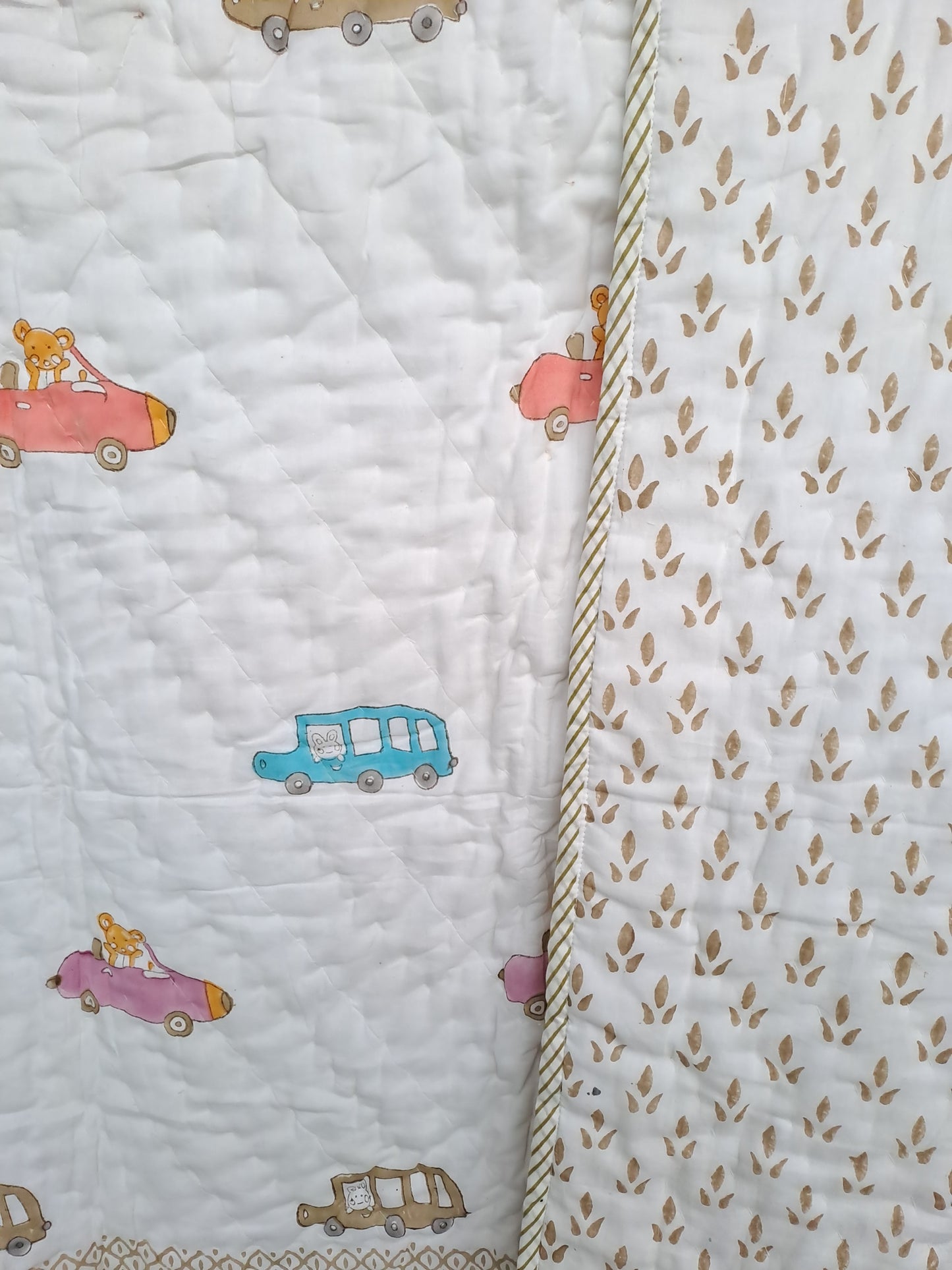 PREMIUM QUALITY HAND BLOCK PRINT BABY QUILT