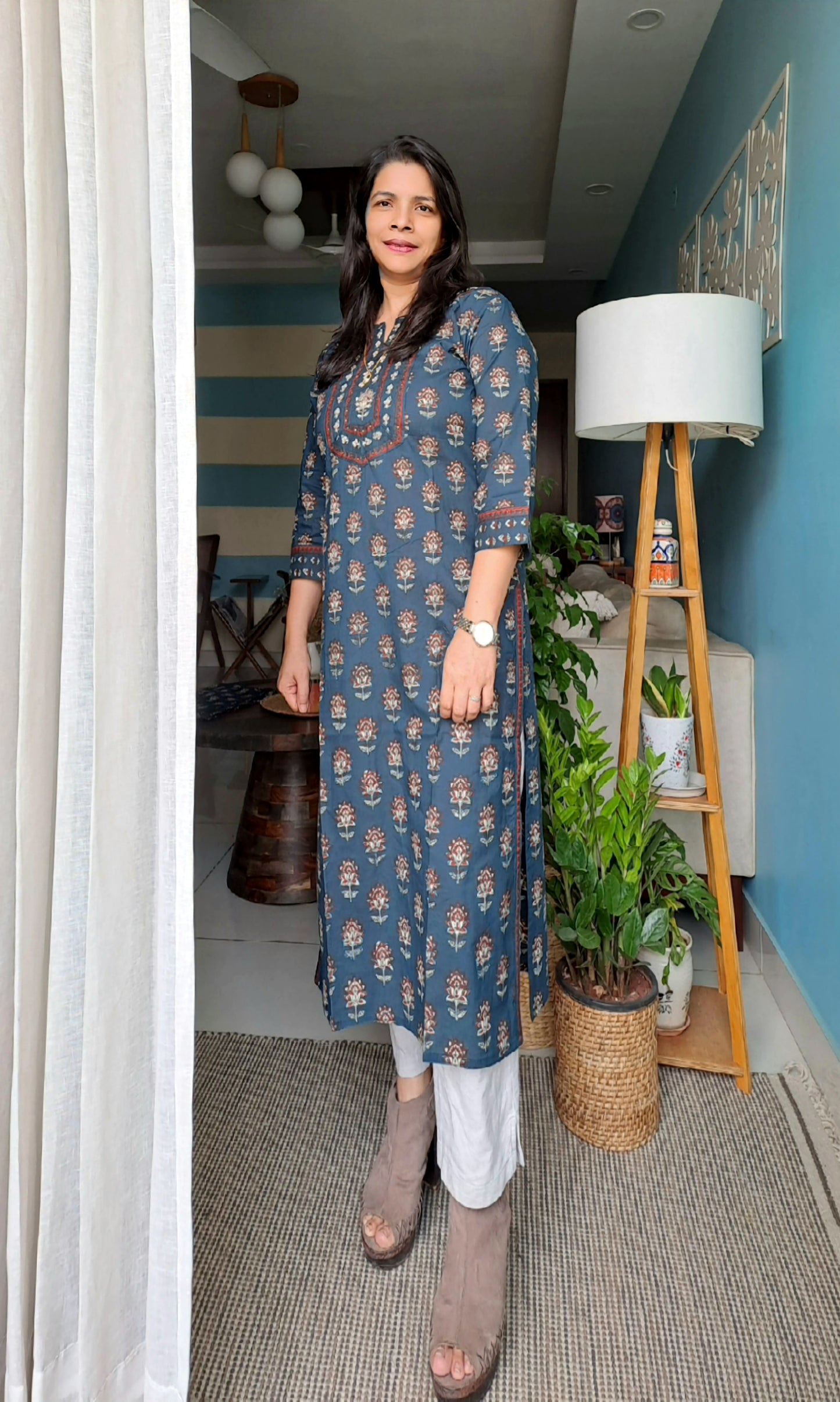 COTTON FORAL PRINT KURTI