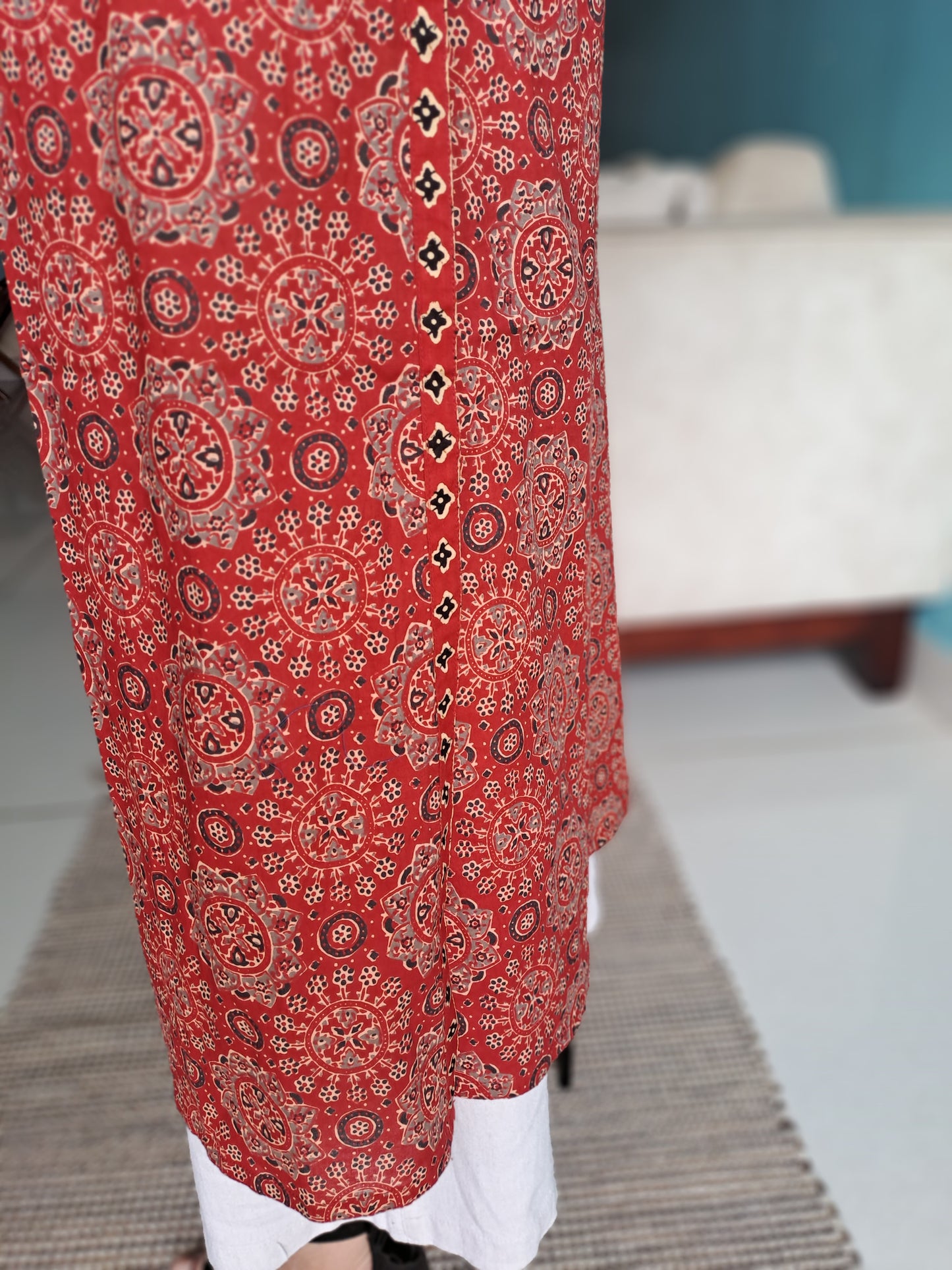 COTTON AJRAK PRINT KURTI