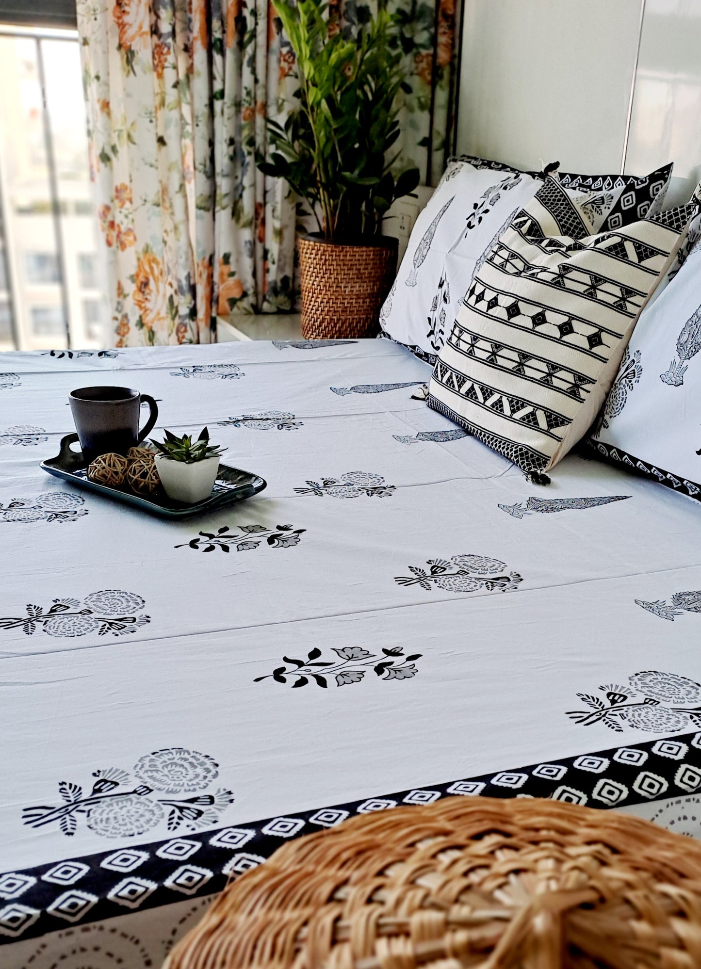 HANDBLOCK PRINT BEDSHEET