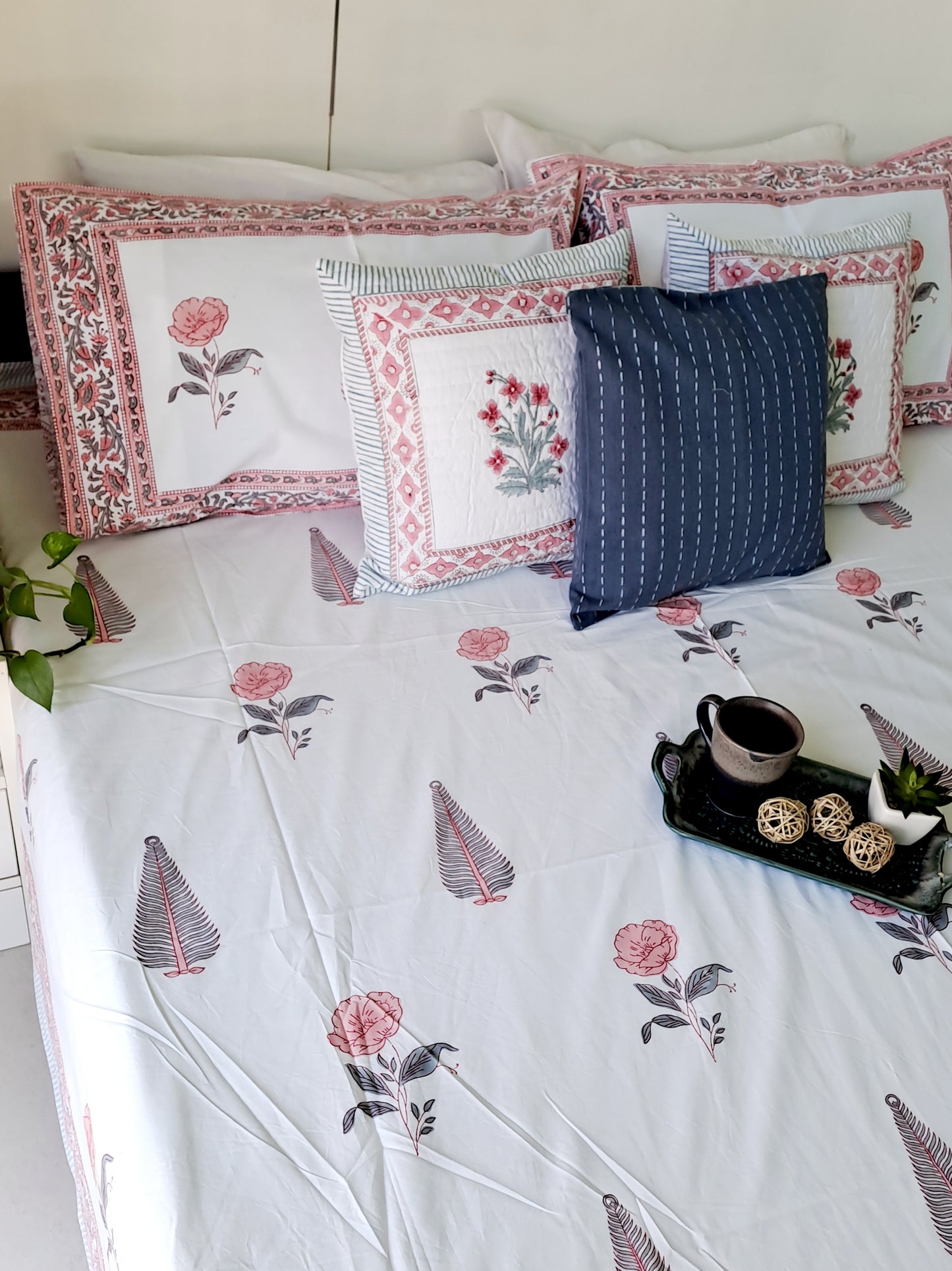 HANDBLOCK PRINT BEDSHEET