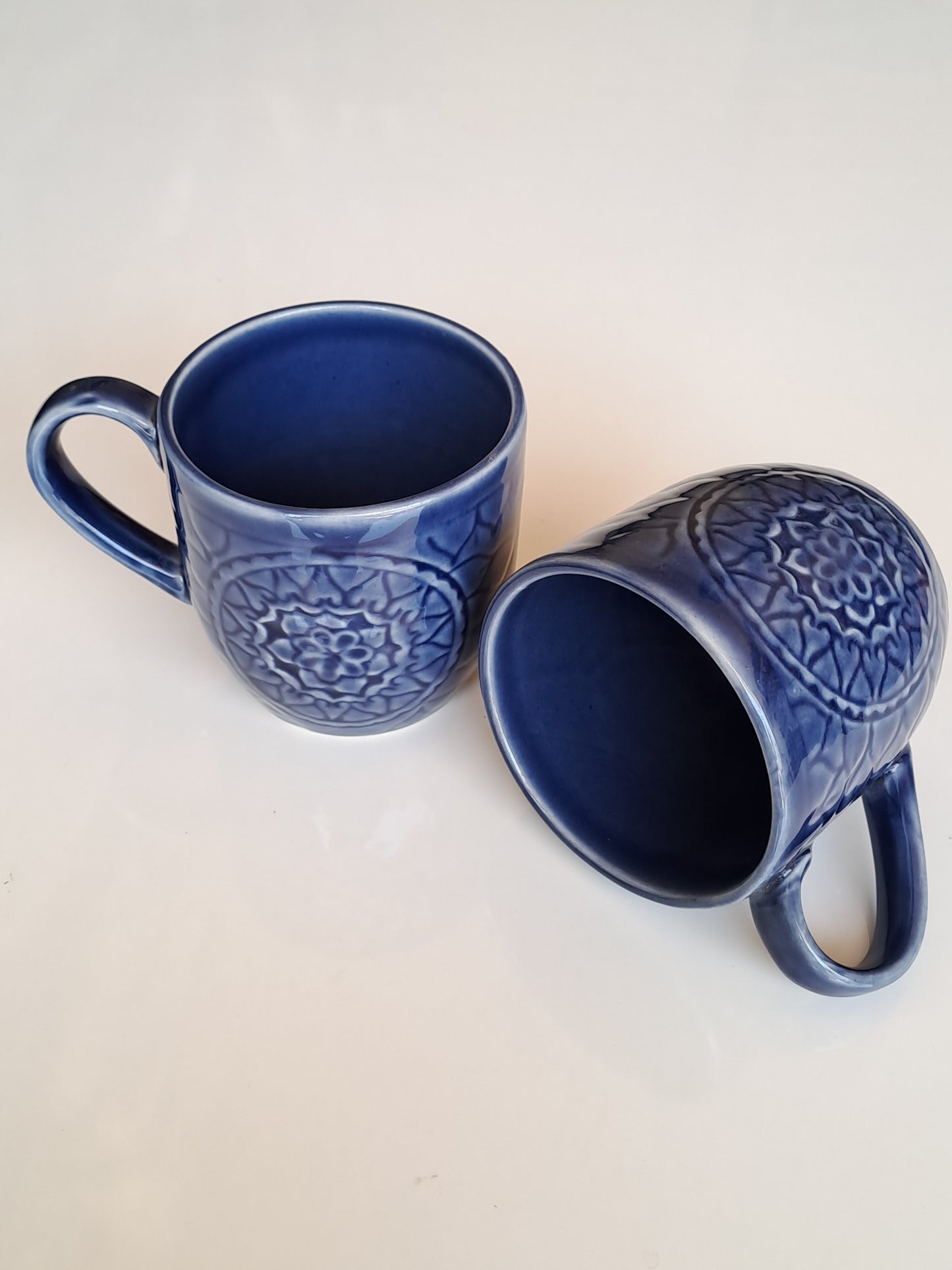 BLUE COLOR MANDELA MUG/CUP (SET OF 2)