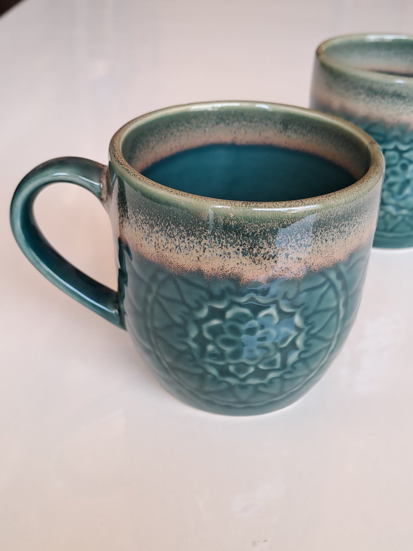BLUE COLOR MANDELA MUG/CUP (SET OF 2)