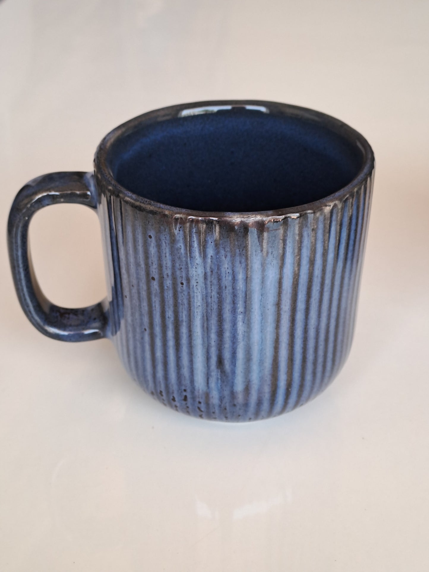 BLUE COLOR LINE CERAMIC MUG/CUP(SET OF 2)