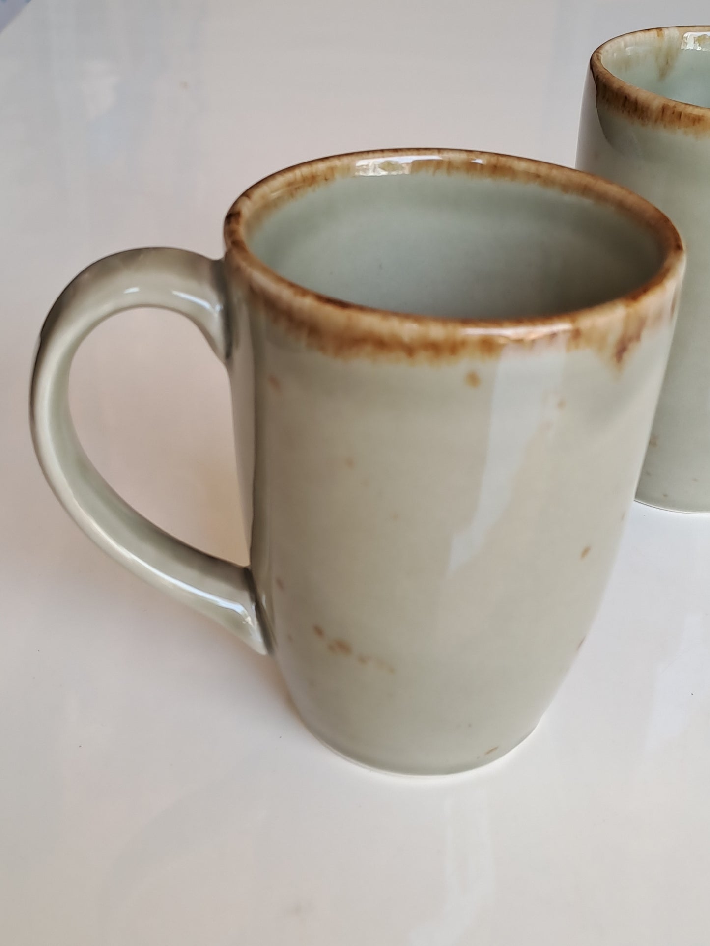 GREEN COLOR CERAMIC MUG/CUP(SET OF 2)