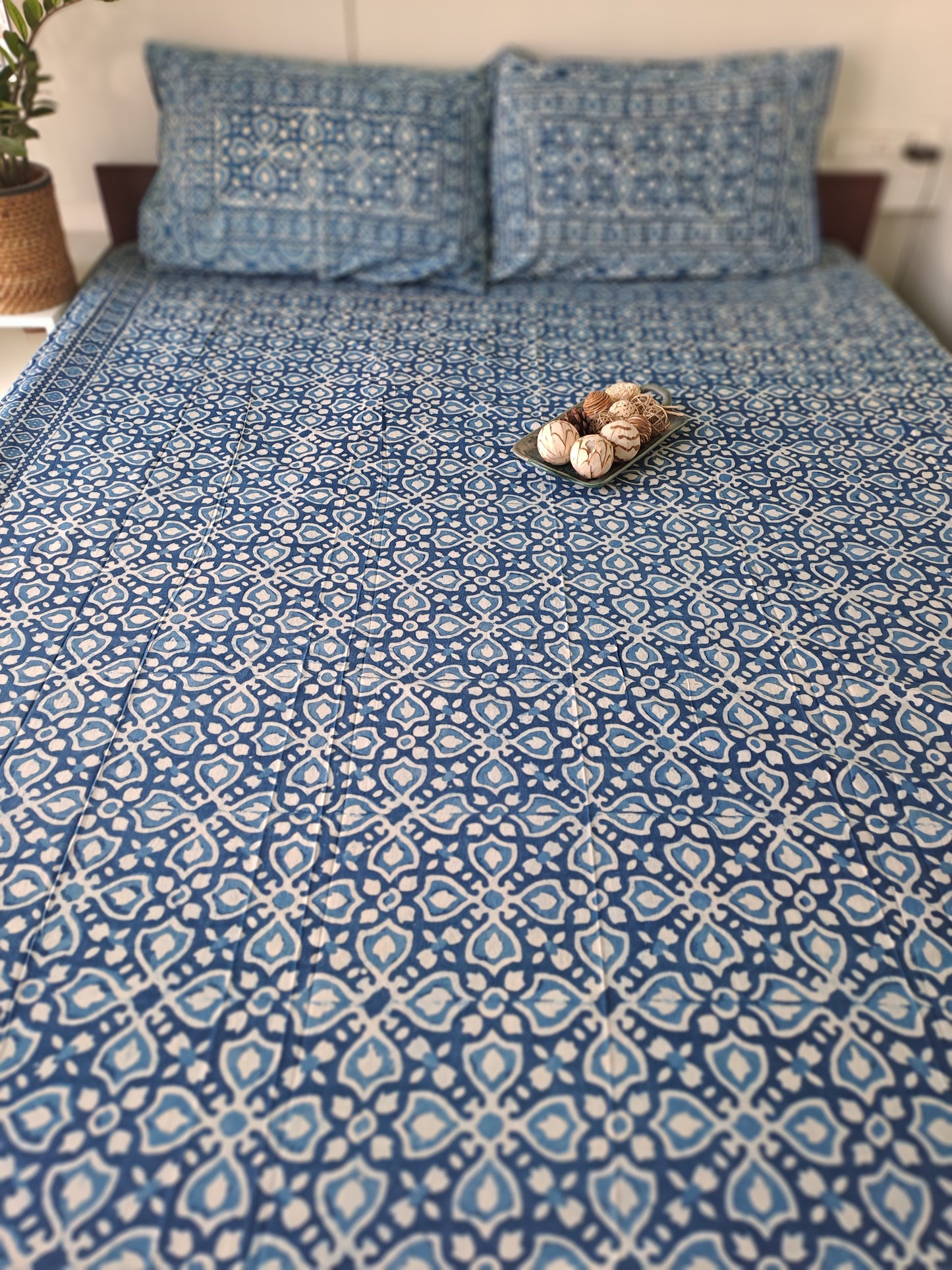HANDBLOCK PRINT KING SIZE BEDSHEET
