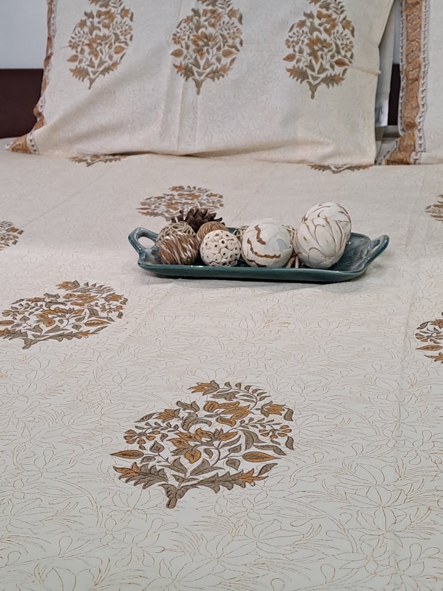 HANDBLOCK PRINT KING SIZE BEDSHEET