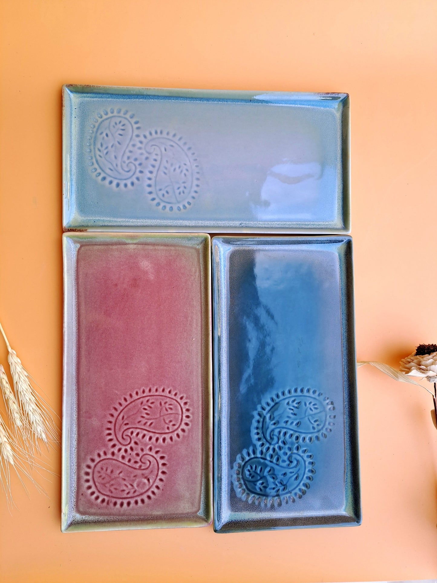 CERAMIC GREEN PLATTER