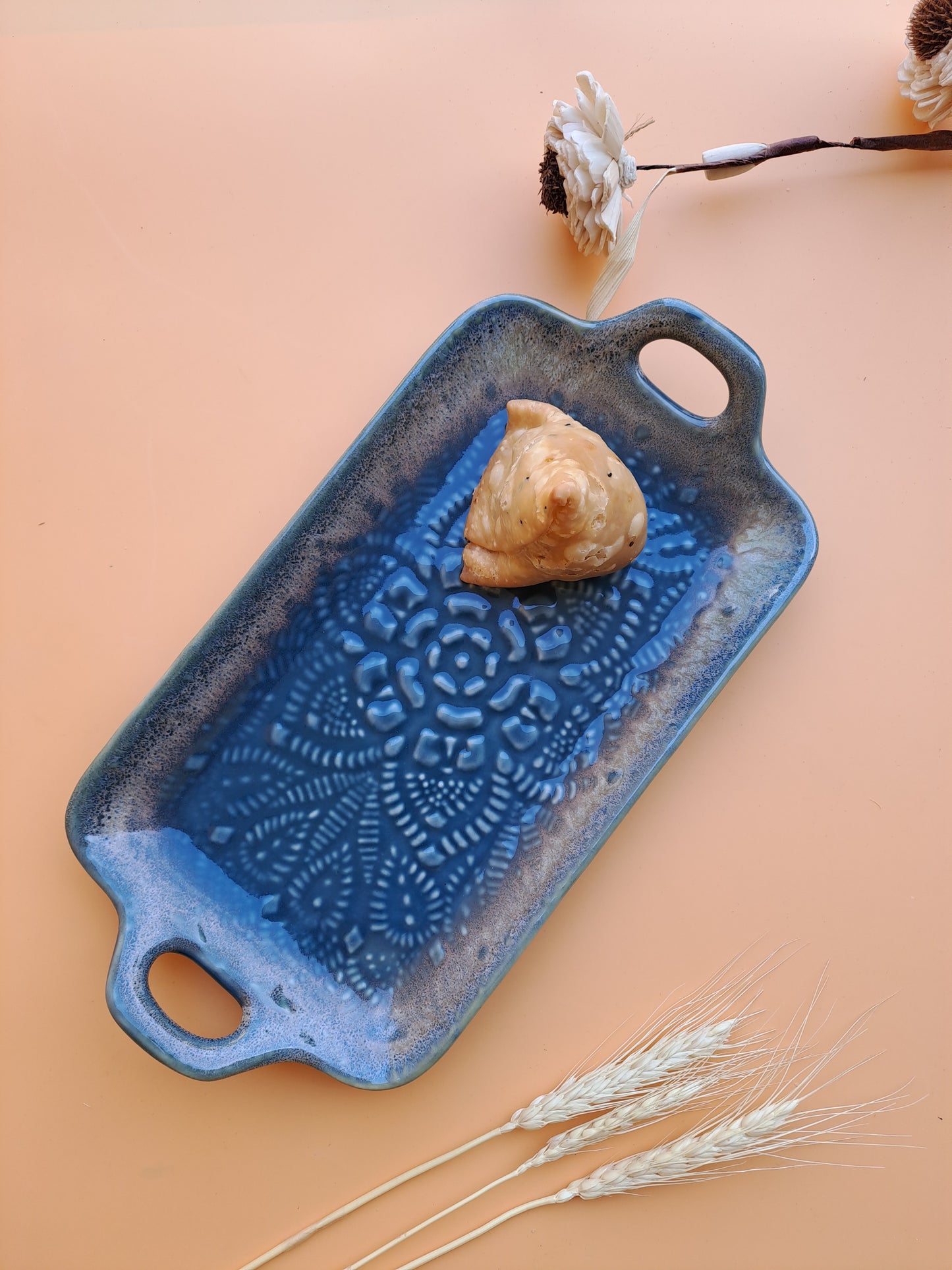 CERAMIC GREEN PLATTER