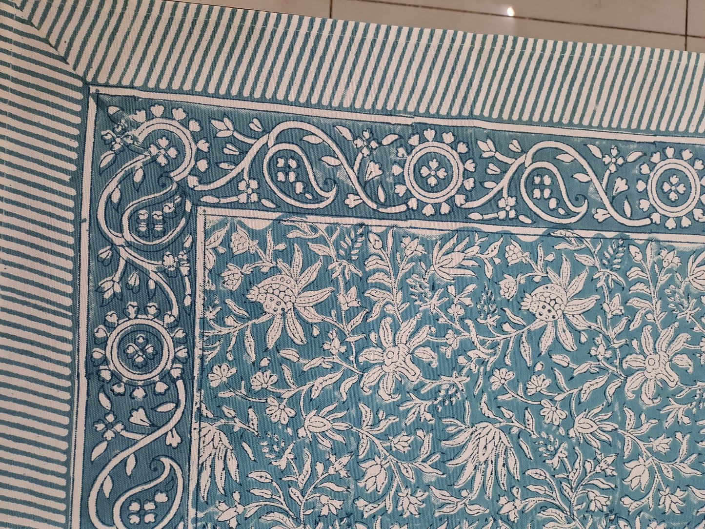 6 SEATER HAND BLOCK PRINT TABLE CLOTH