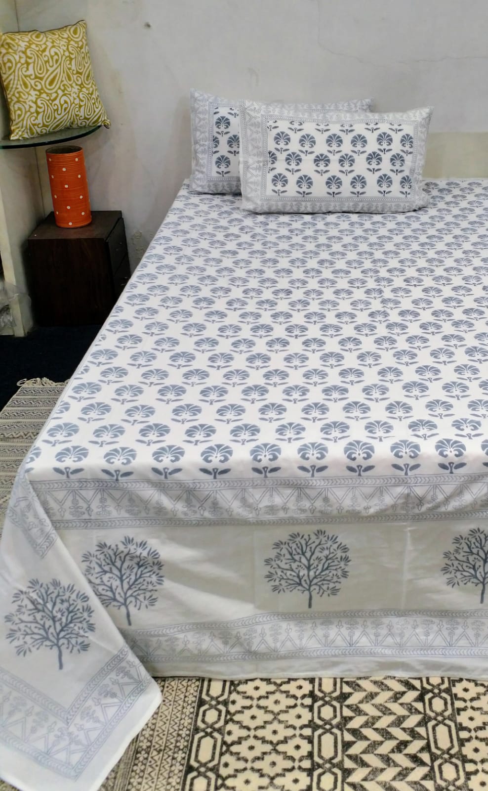 HANDBLOCK PRINT BEDSHEET