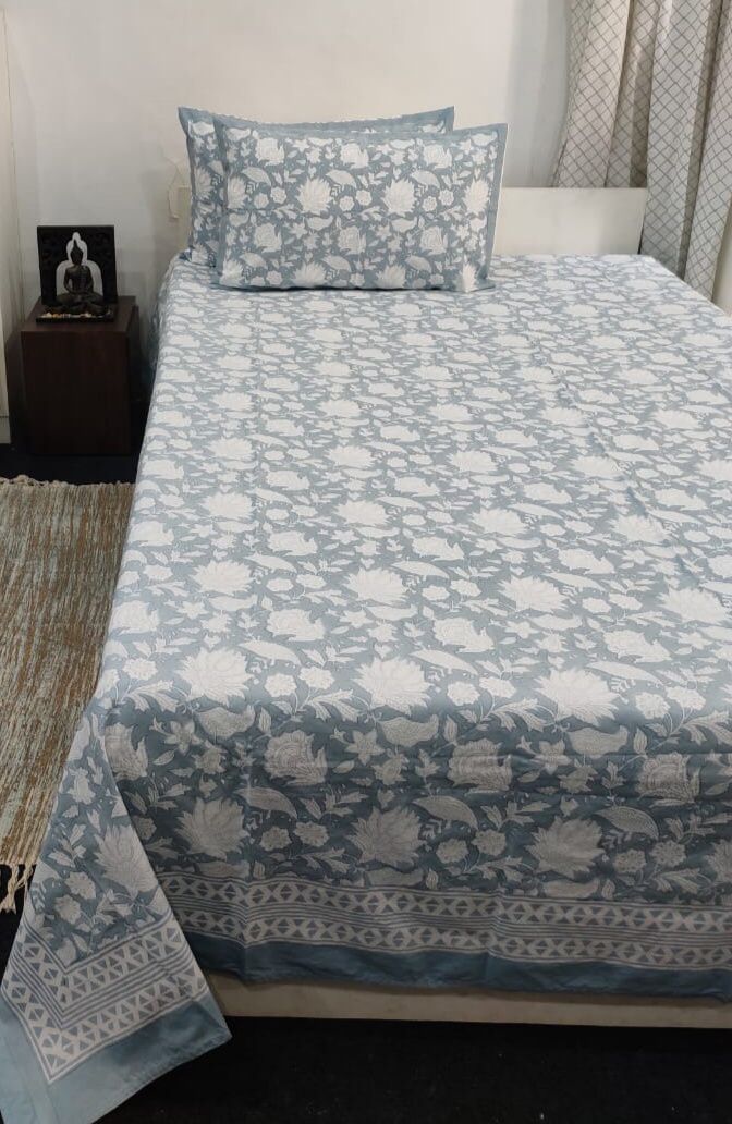 HANDBLOCK PRINT BEDSHEET