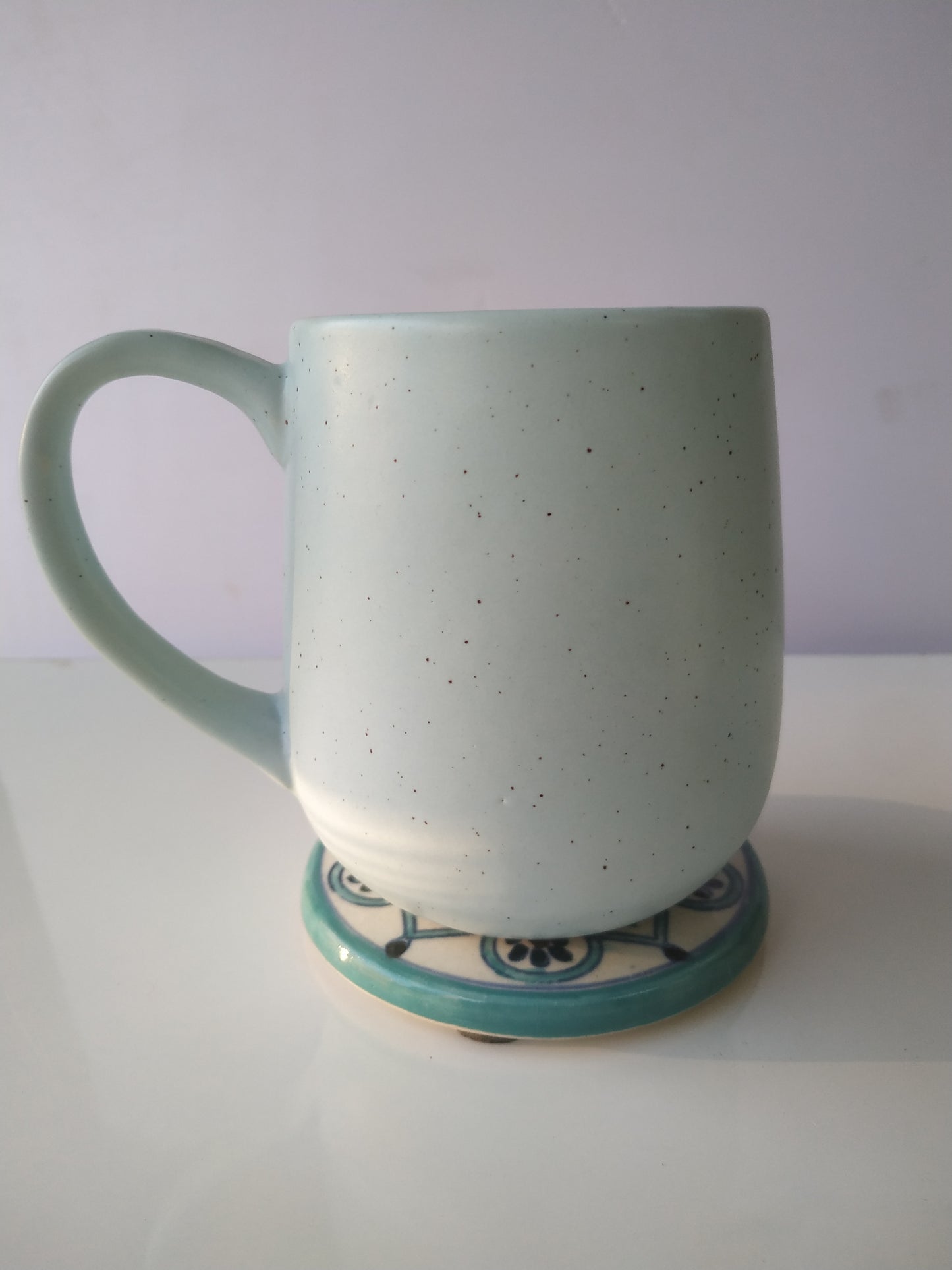 GREEN COLOR CERAMIC MUG/CUP(SET OF 2)