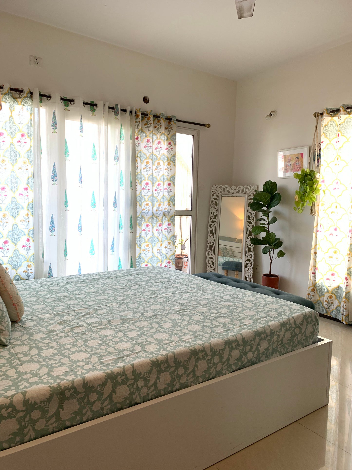 HANDBLOCK PRINT BEDSHEET