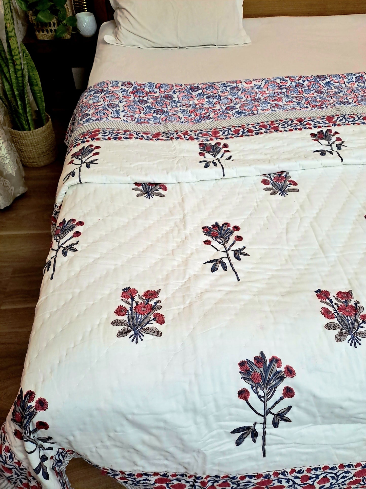 PREMIUM QUALITY HAND BLOCK PRINT DOUBLE QUILT
