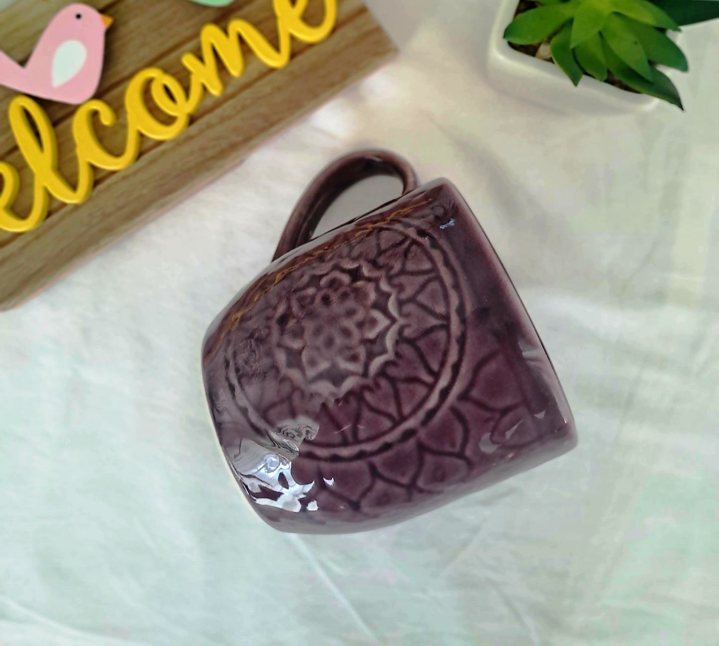 PURPLE COLOR MUG/CUP( Set of 2)