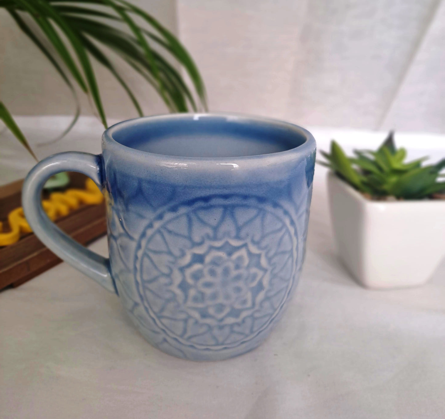SKY BLUE COLOR MUG/CUP (SET OF 2)