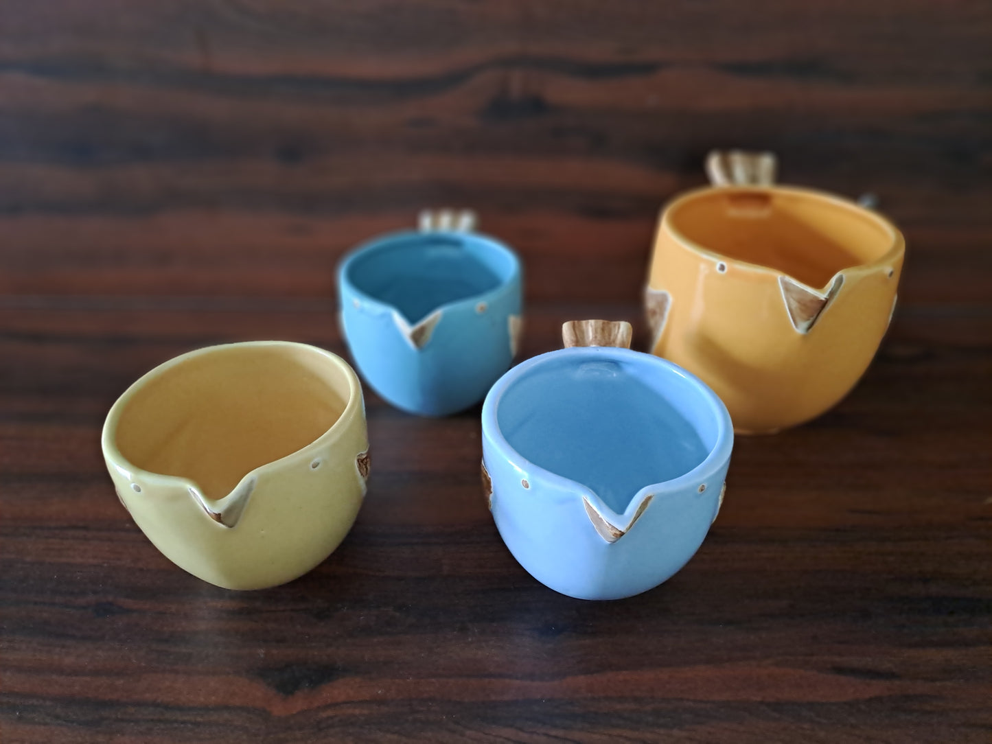 CERAMIC SKY BLUE SMALL BIRD PLANTER