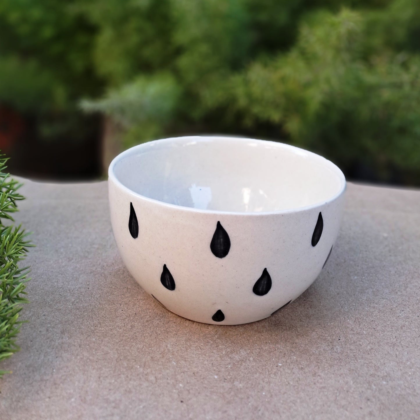HAND PAINTED CERAMIC BOWLS (SET OF 2)