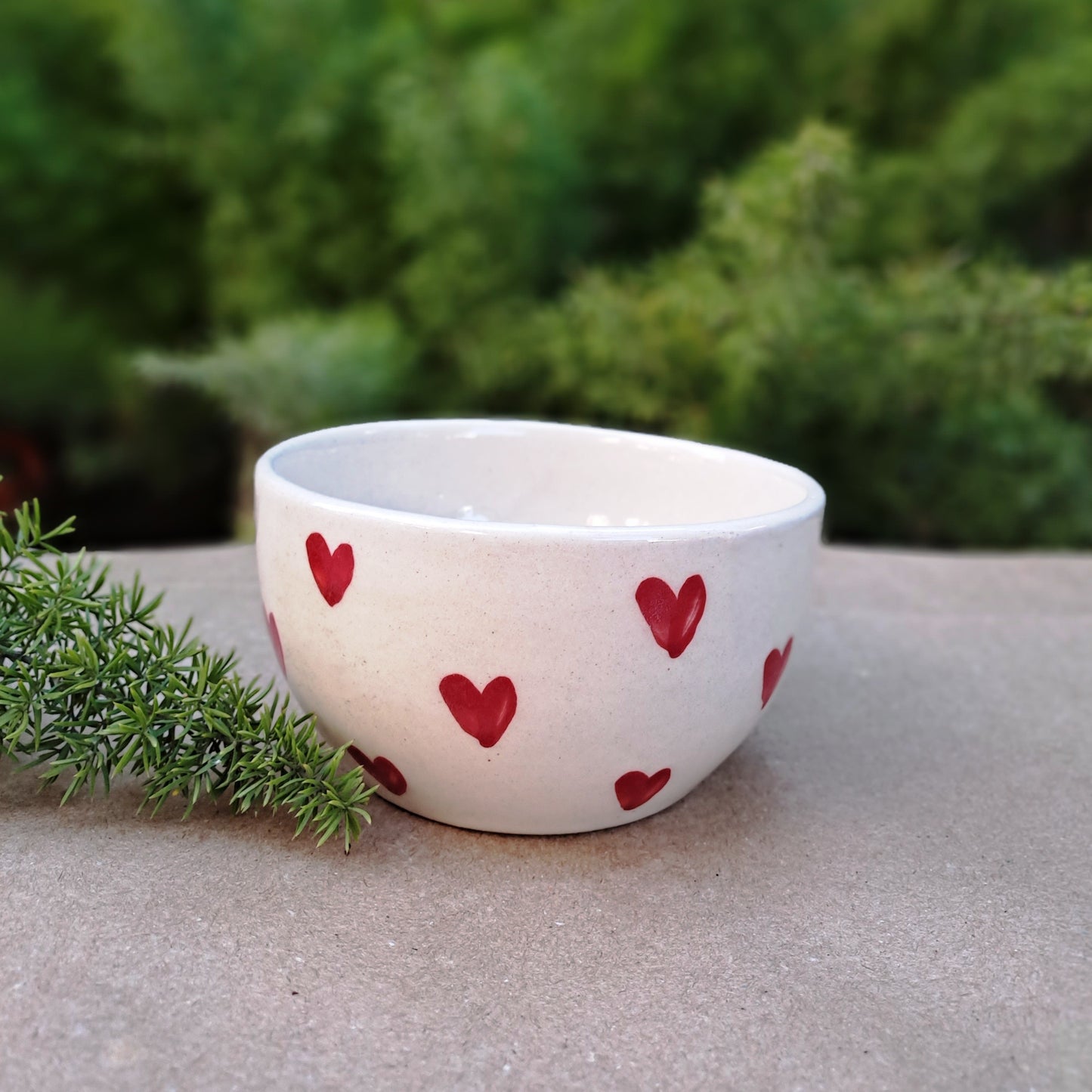 HAND PAINTED CERAMIC BOWLS (SET OF 2)