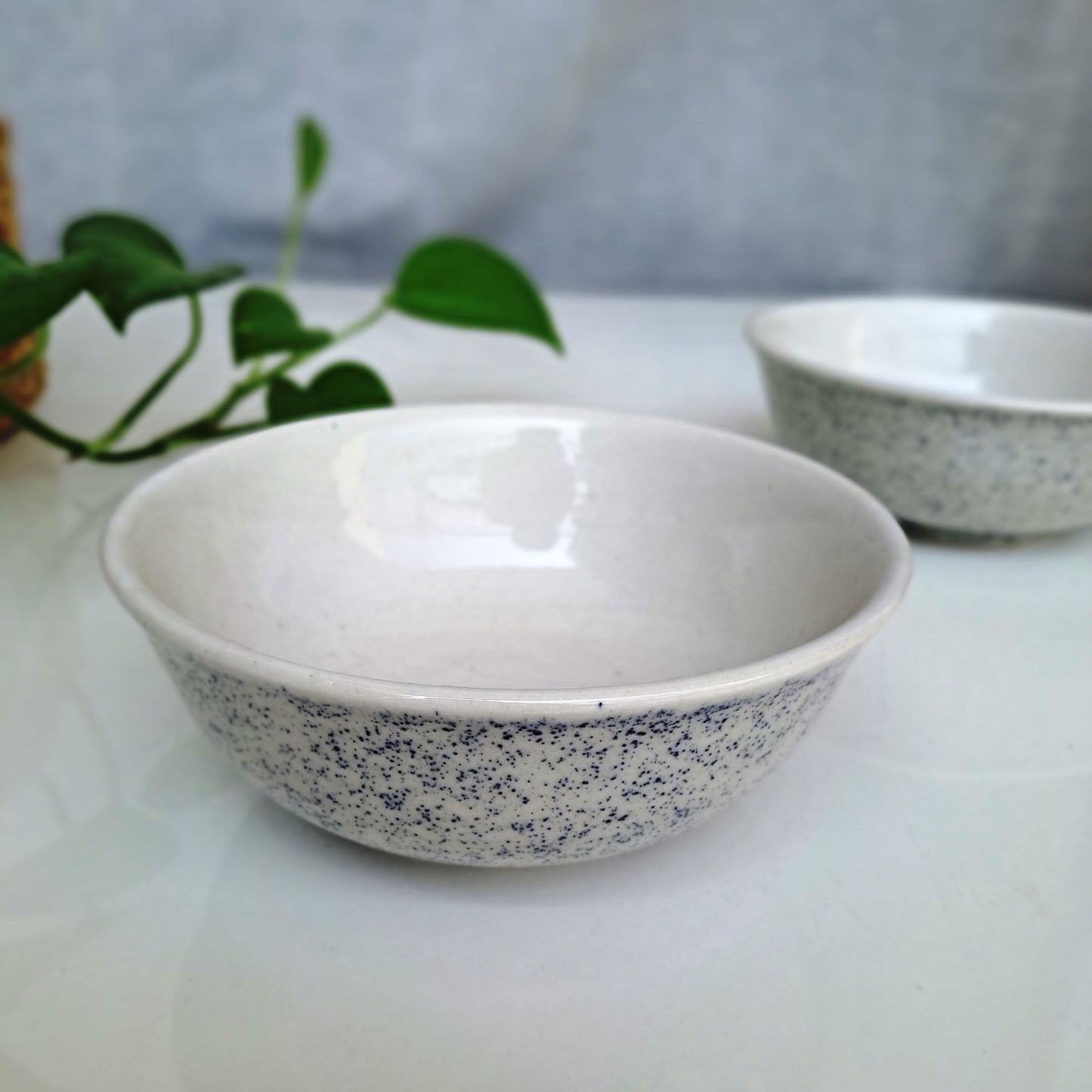 CERAMIC MARBLE PRINTED BOWLS (SET OF 2)