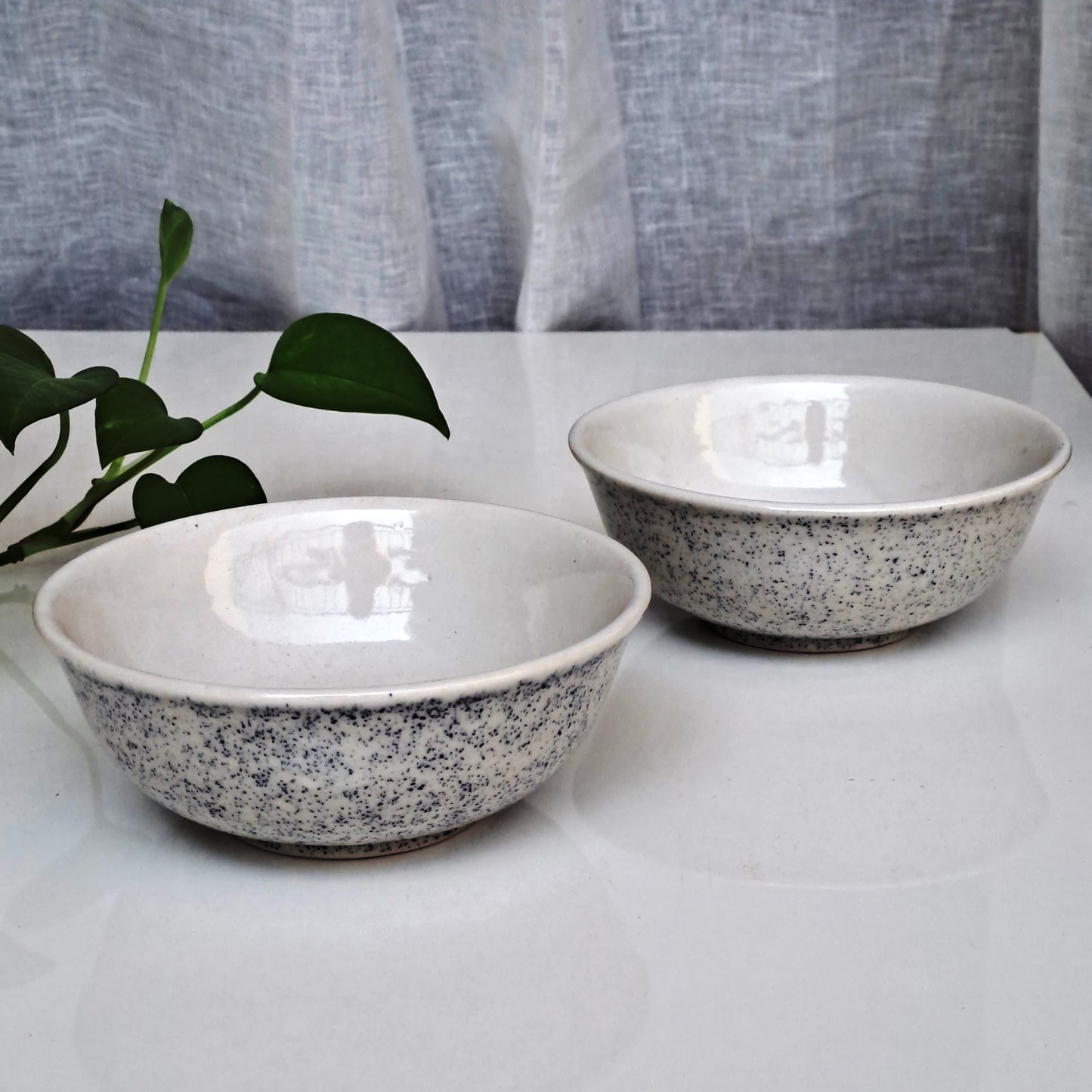 CERAMIC MARBLE PRINTED BOWLS (SET OF 2)