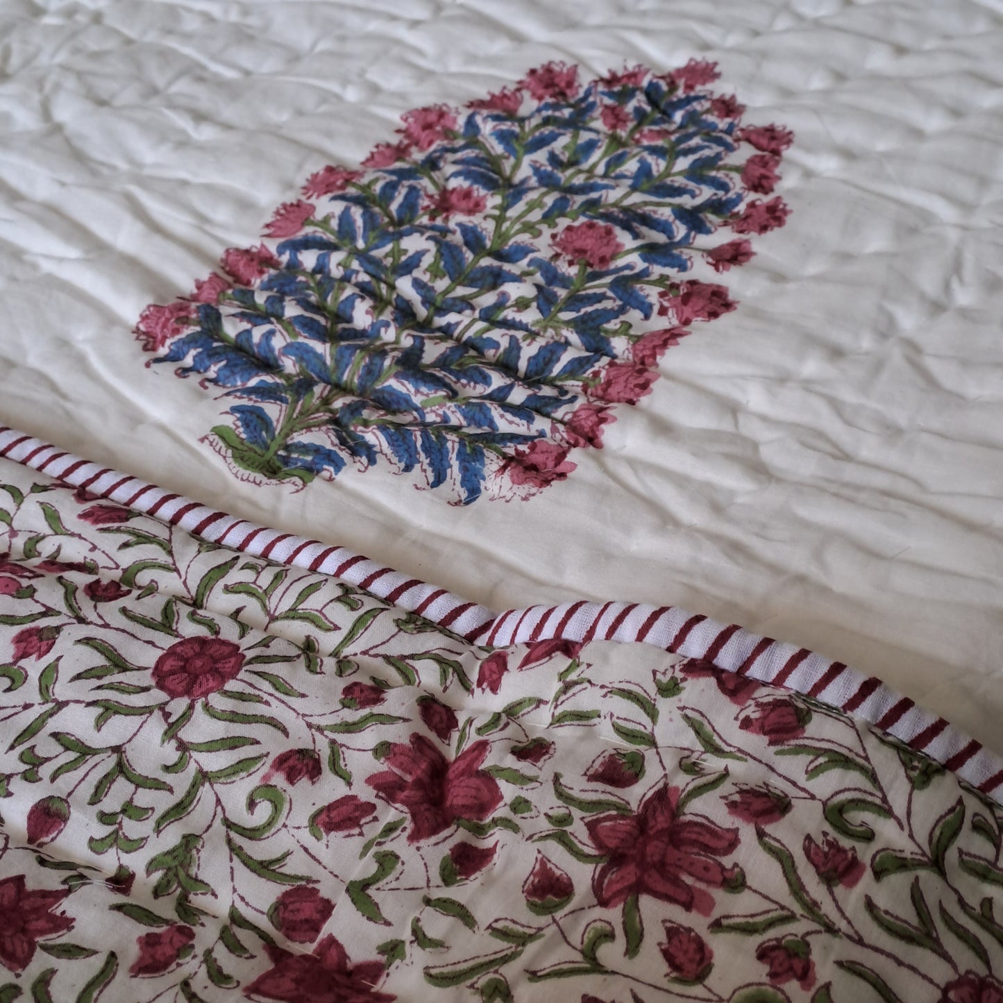 PREMIUM QUALITY HAND BLOCK PRINT SINGLE QUILT