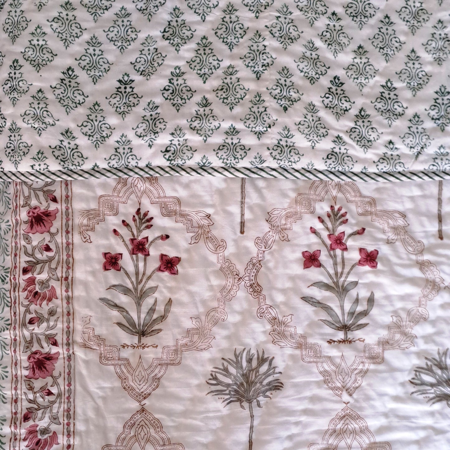 PREMIUM QUALITY HAND BLOCK PRINT SINGLE QUILT