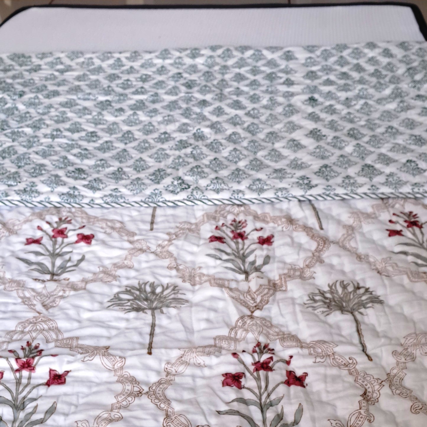 PREMIUM QUALITY HAND BLOCK PRINT SINGLE QUILT