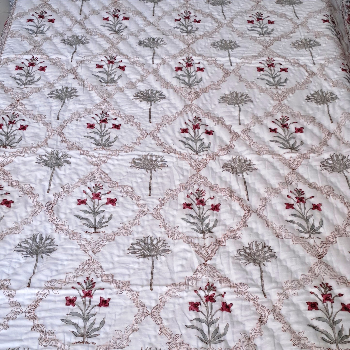 PREMIUM QUALITY HAND BLOCK PRINT SINGLE QUILT