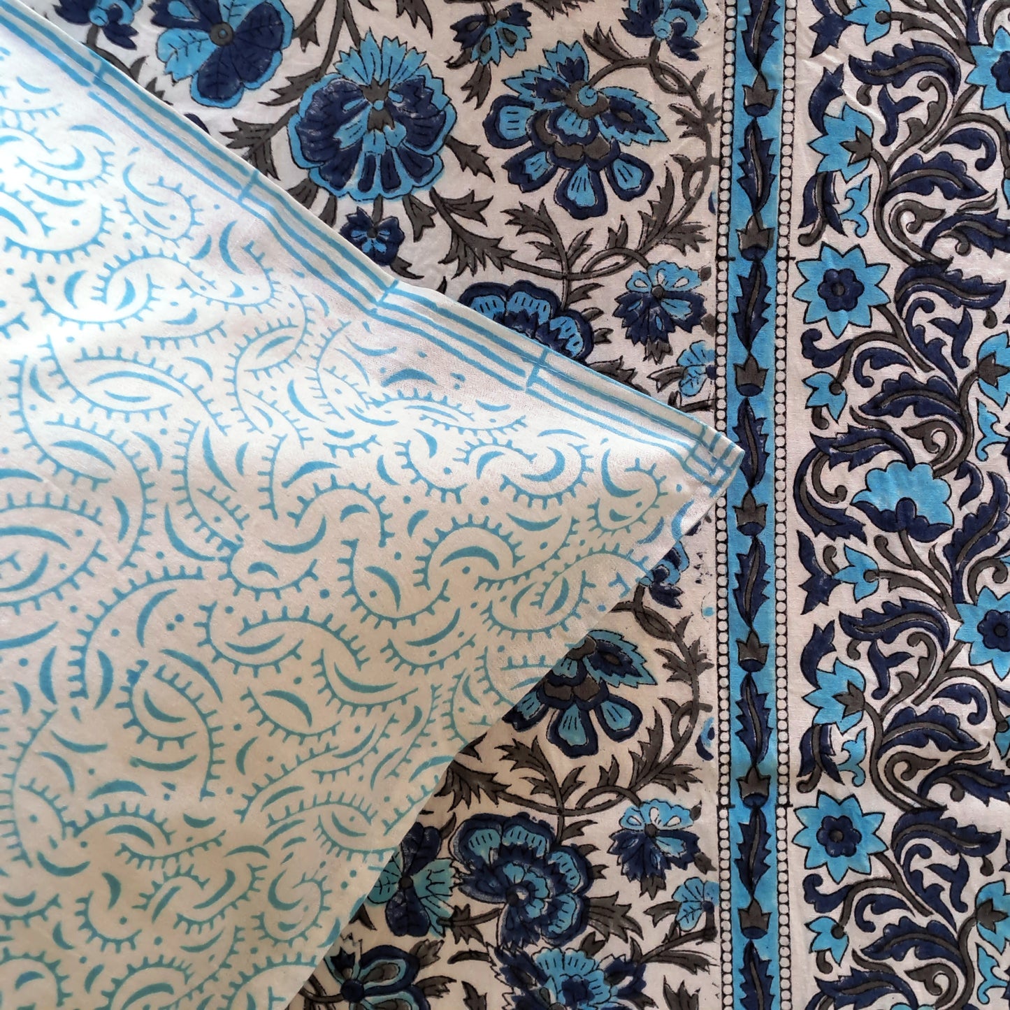 100% COTTON HAND BLOCK PRINT DOUBLE BEDSHEET