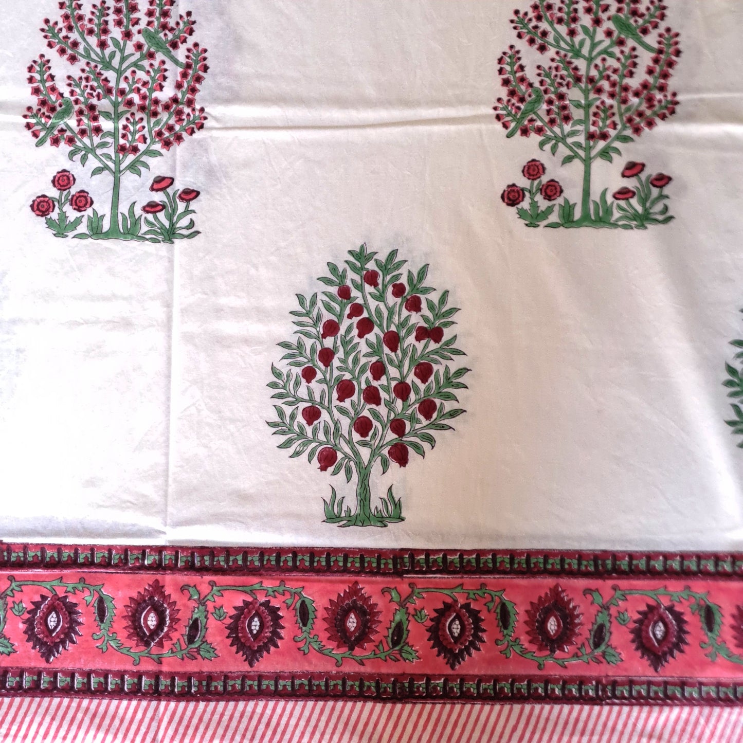 100% COTTON HAND BLOCK PRINT DOUBLE BEDSHEET