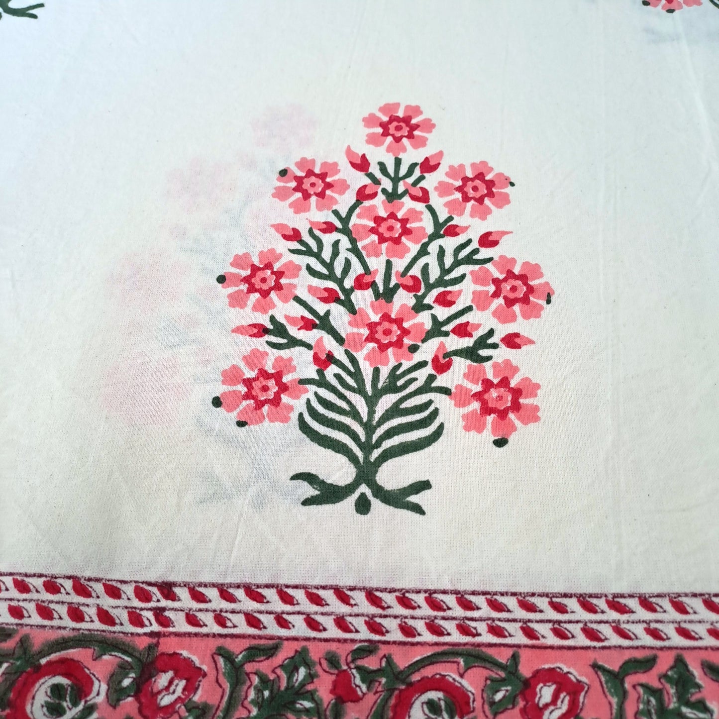 100% COTTON HAND BLOCK PRINT DOUBLE BEDSHEET
