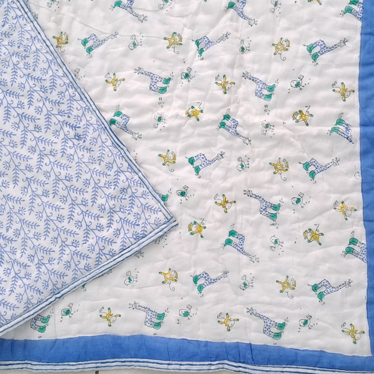 PREMIUM QUALITY HAND BLOCK PRINT BABY QUILT