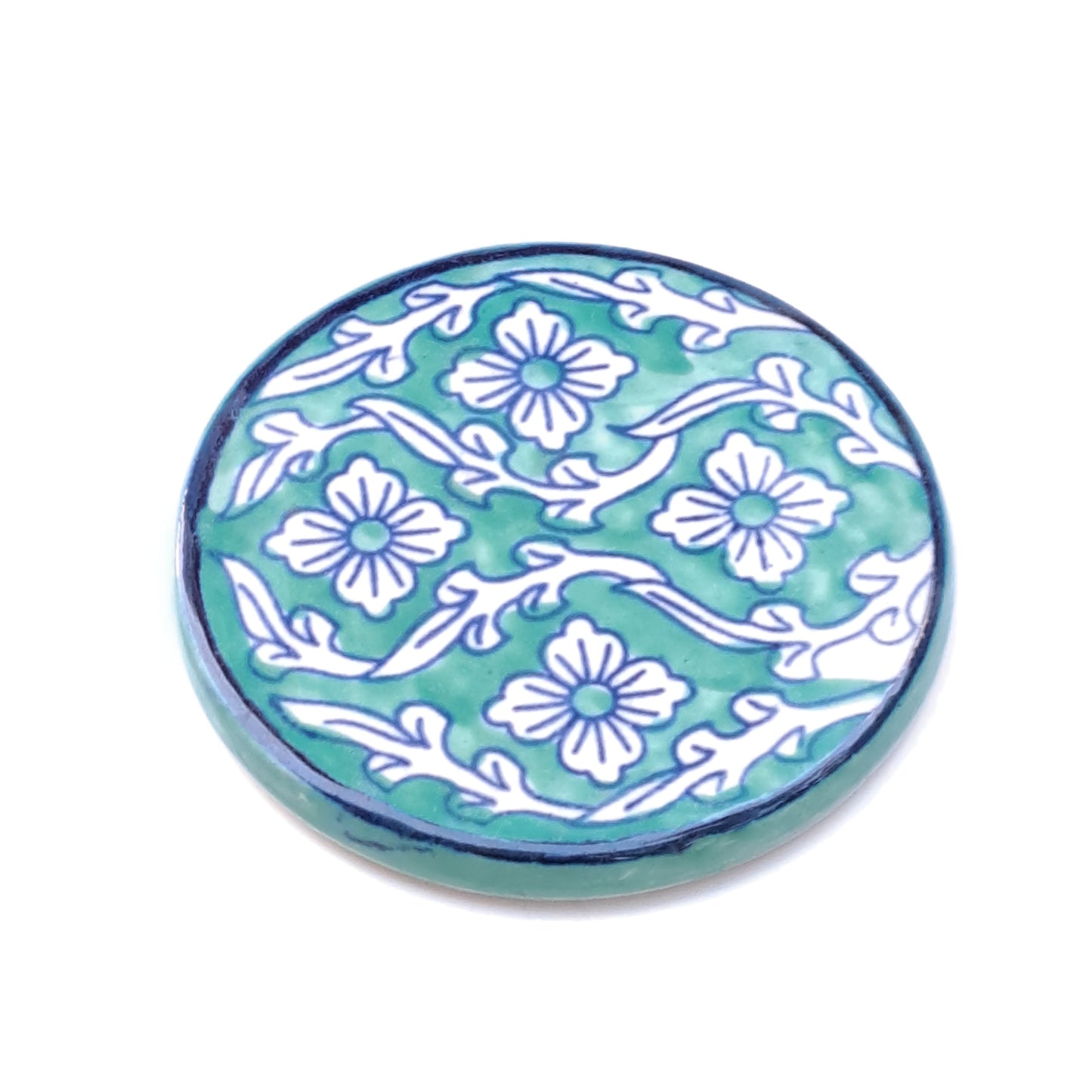 Ceramic handpainted coaster set