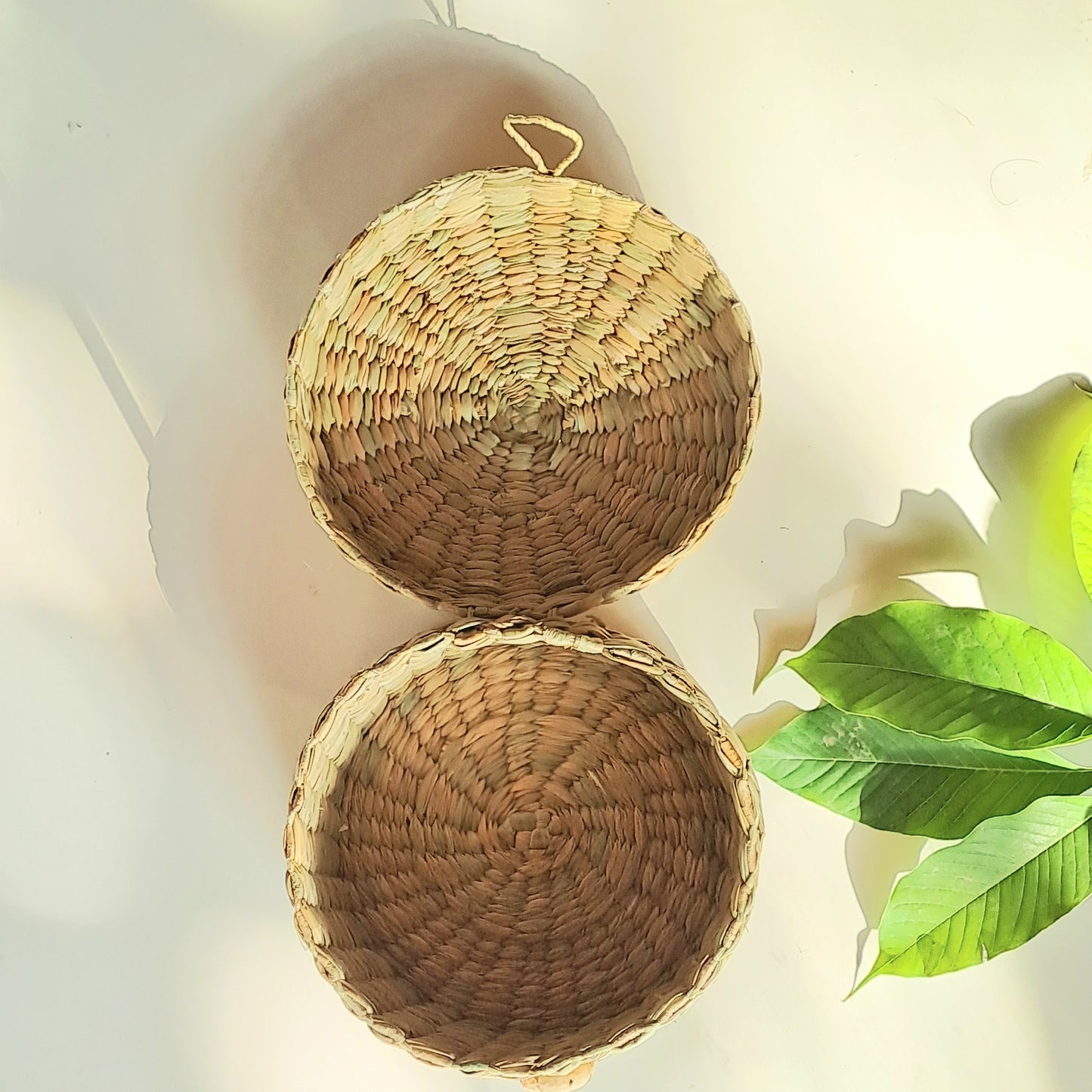 KAUNA GRASS COVERED BASKET / ORGANIZER