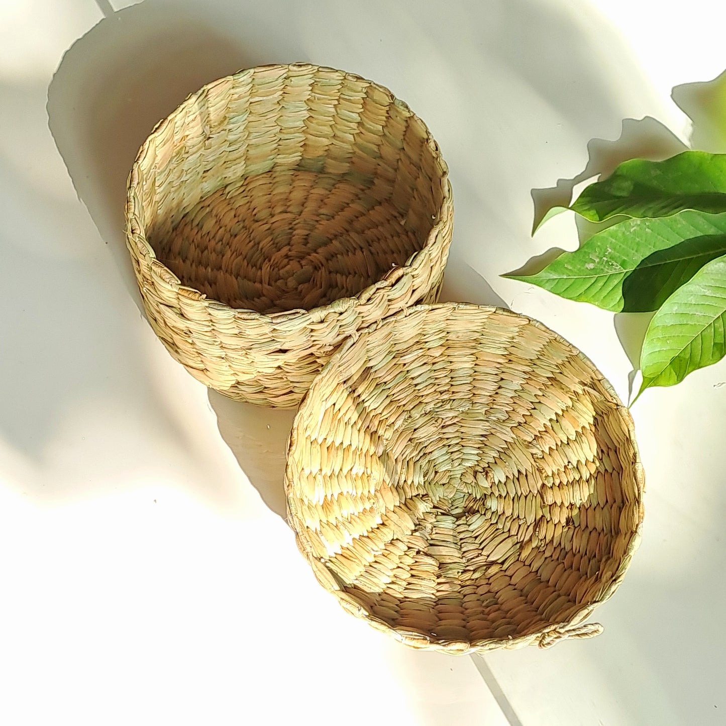 KAUNA GRASS COVERED BASKET / ORGANIZER