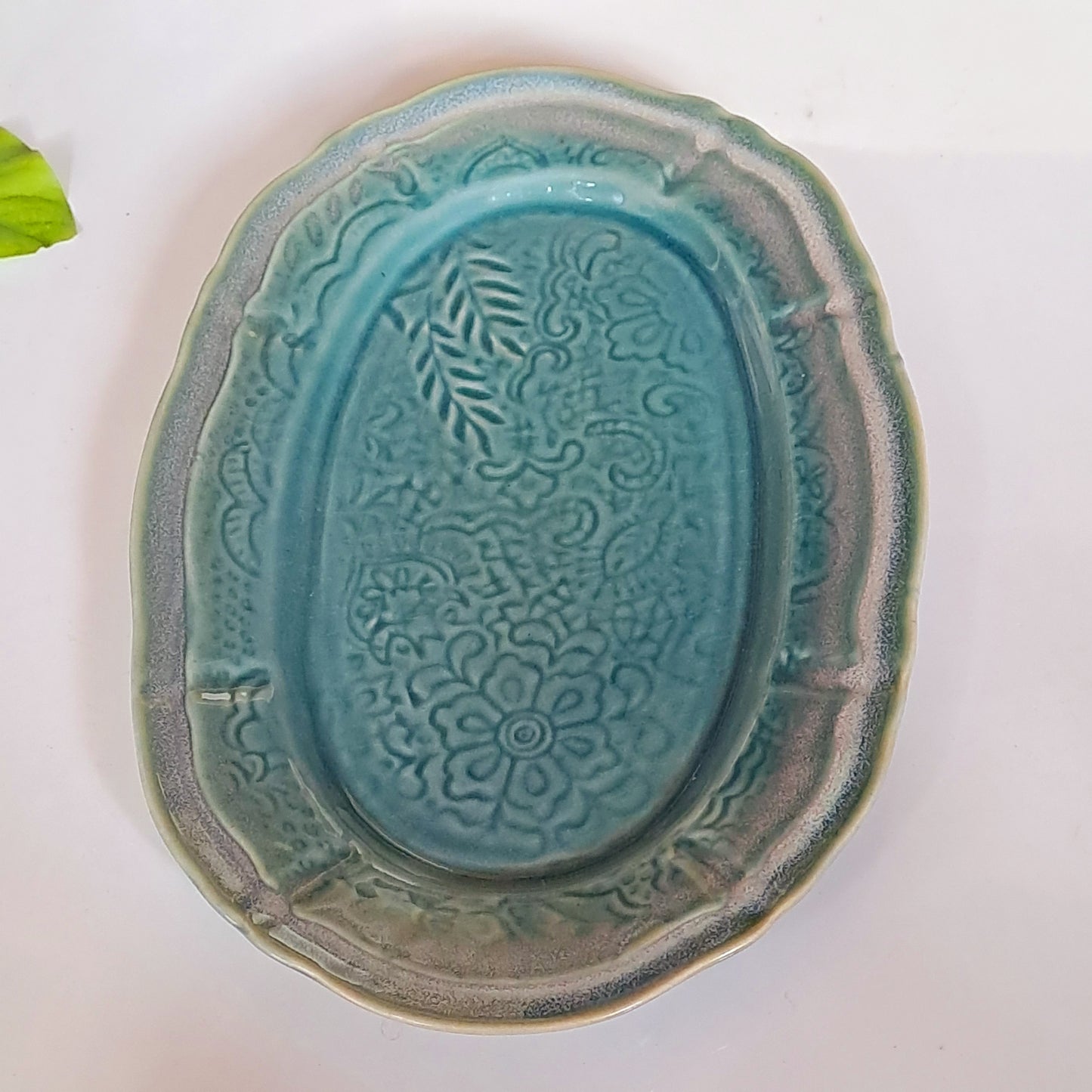 CERAMIC GREEN PLATTER