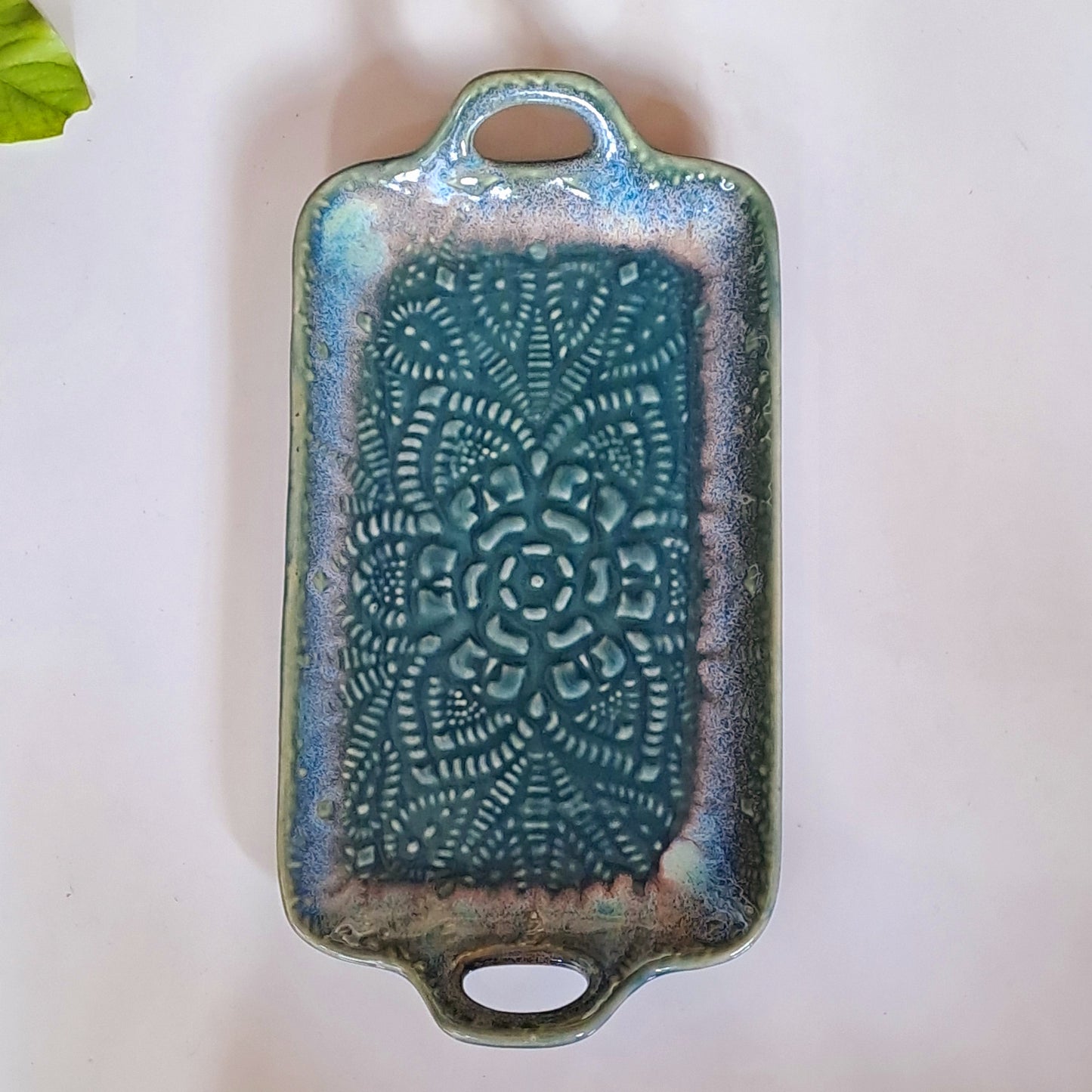 CERAMIC GREEN PLATTER