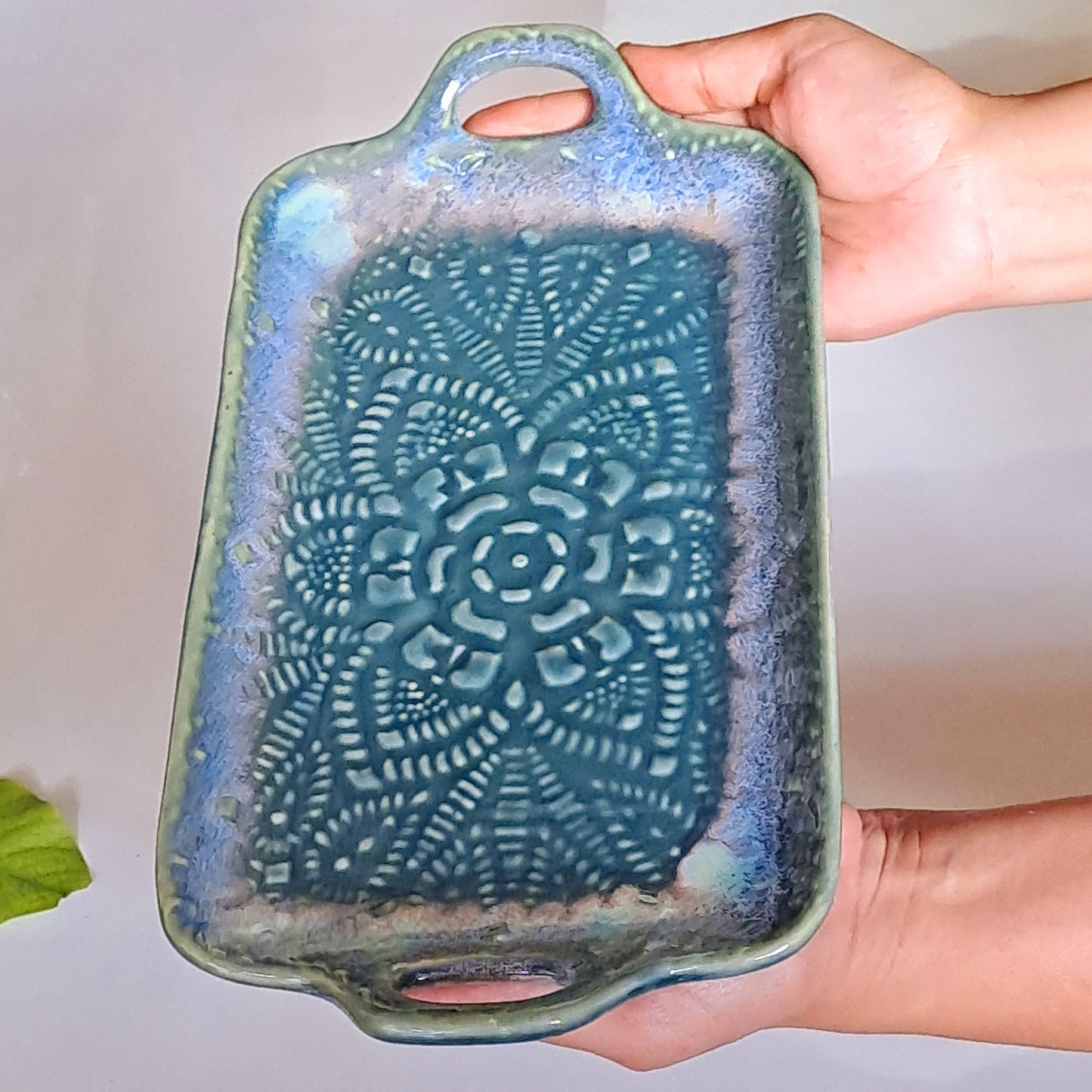 CERAMIC GREEN PLATTER