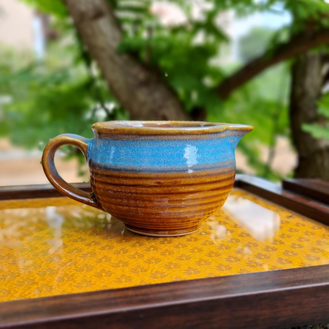 Ceramic Tea pot, sugar pot and creamer set