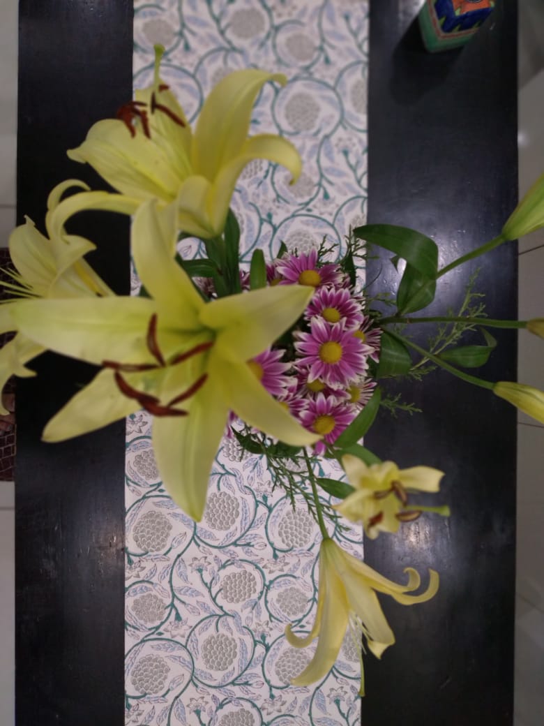 HANDBLOCK PRINT TABLE RUNNER